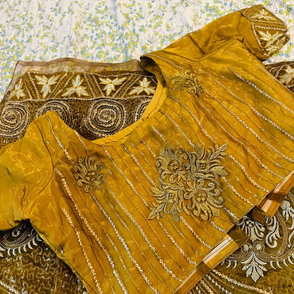 Eid outfit Organza Saree with size 37 blouse brand new - Picture 9 of 16